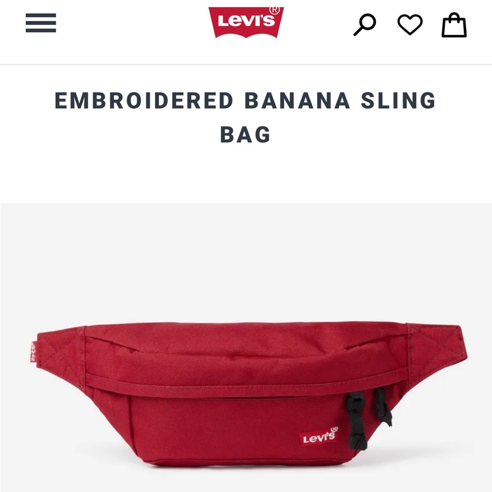 Levi’s Embroidered Banana Sling Bag